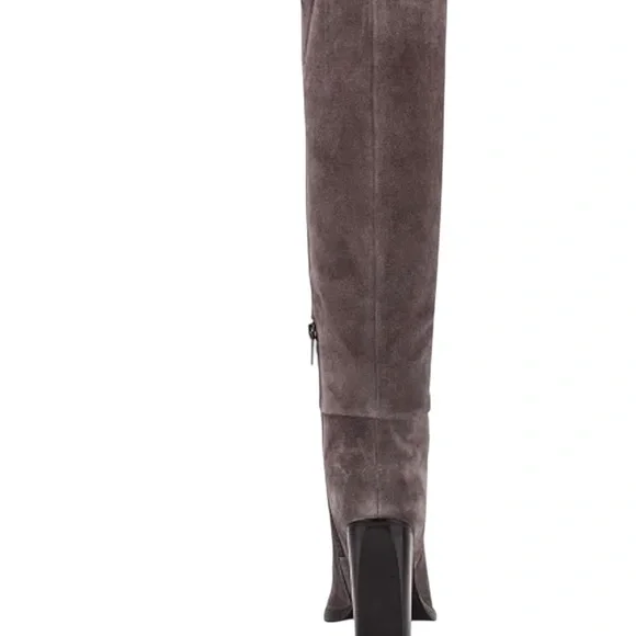Marc Fisher LTD Gray Suede Tall Boots – Size 7M – Block Heel - Picture 11 of 15
